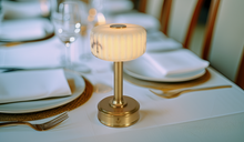 milo brass battery operated mini lamp