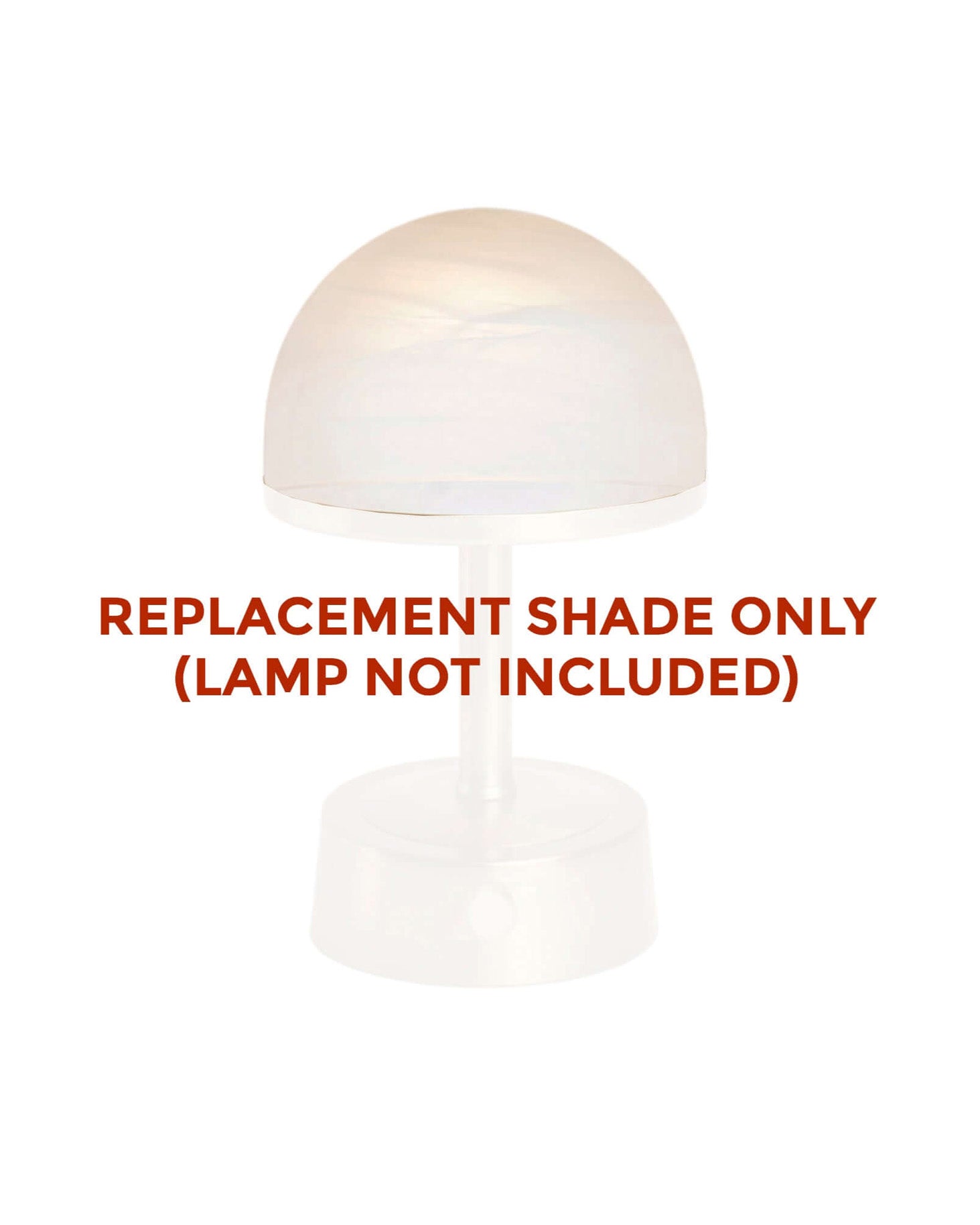 Shade: Mini Art Deco Shade Replacement - Alabaster Glass