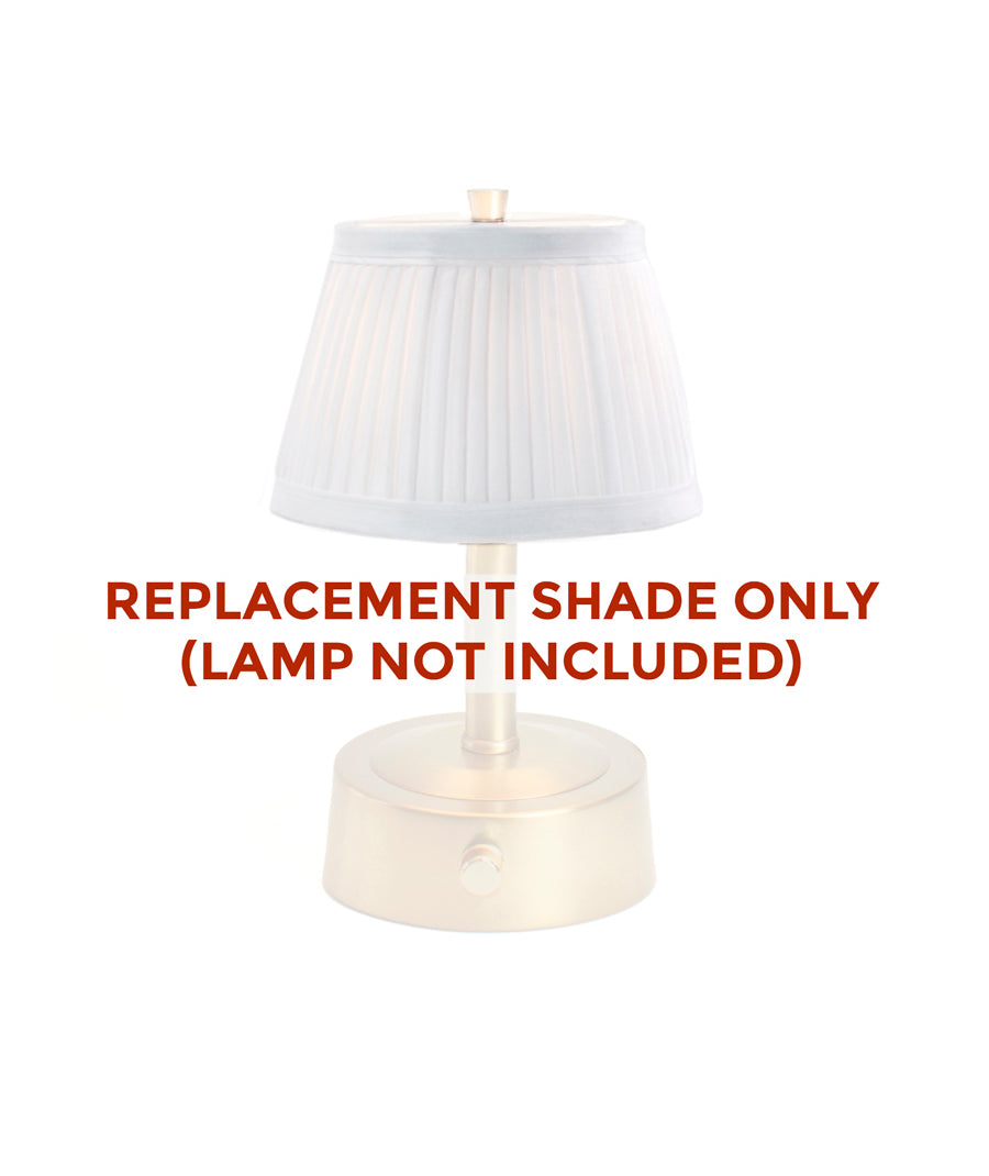 Shade: Replacement Mini Pleated Shade - White