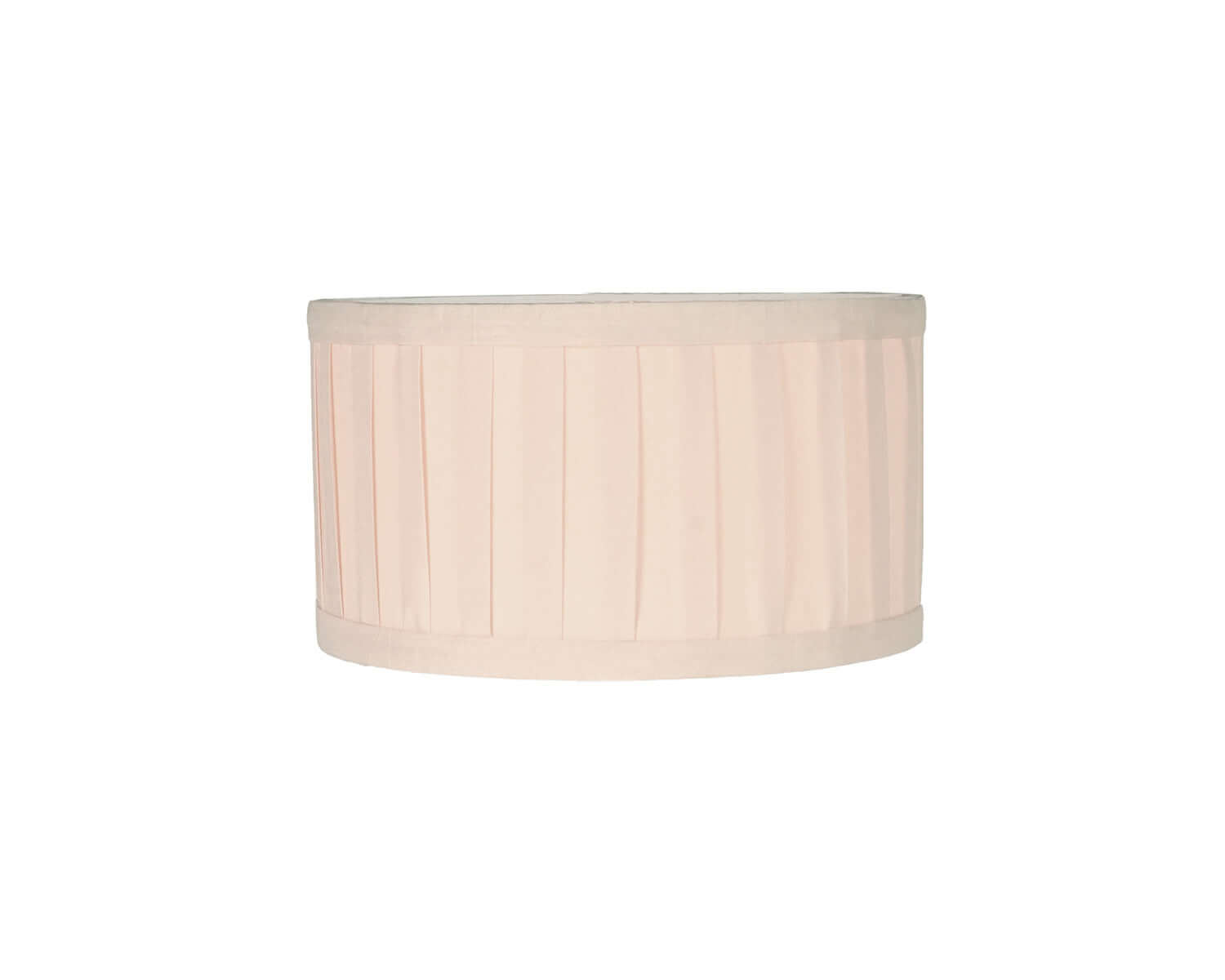 Shade: Ivory Mini Pleated Drum Shade - Beige Poly Silk