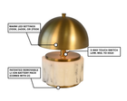 nora cordless mini lamp dome shade info graphic