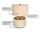 nora linen cordless mini lamp info graphic