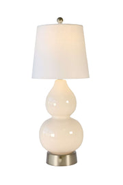 norma jean cordless mini lamp by modern lantern ceramic on nickel battery base