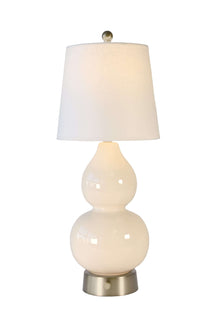 norma jean cordless mini lamp by modern lantern ceramic on nickel battery base