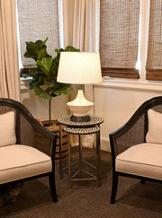 oliver ivory on black mid century cordless designer lamp
