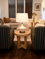 oliver ivory on black rechargeable table lamp