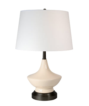 Oliver cordless rechargeable ceramic lamp is made in the USA