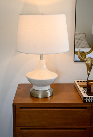 oliver ivory ceramic rechargeable lamp