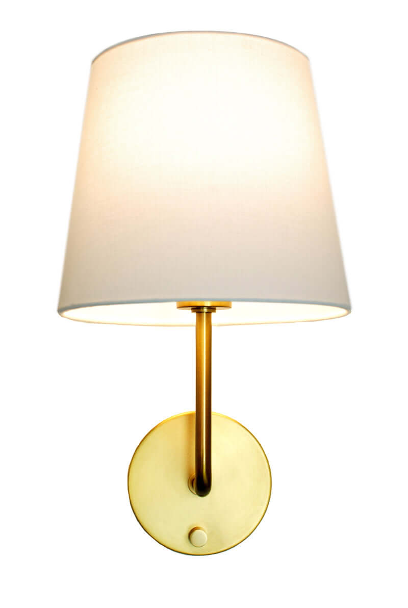 Cordless rechargeable wall sconce - brass by modern lantern