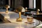 tito all brass mini cordless lamp for hotel bars and dining