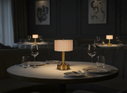restaurant installation with lucy cordless mini lamps from modern lantern