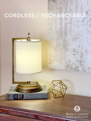 cordless and rechargeable lamp jynn brass