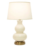 marilyn ivory cordless table lamp on brass