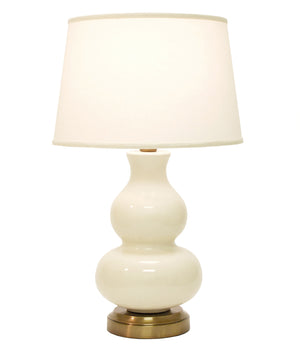 marilyn ivory cordless table lamp on brass