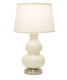 marilyn ivory cordless table lamp on nickel
