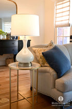 bartlett ivory nickel cordless lamp by modern lantern