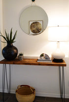 bartlett ivory on black battery operated table lamp