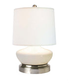 Bella Ivory Nickel Mini Cordless Lamp - Made in the USA, cordless battery operated lamp