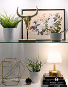 mini brass battery lamp by modern lantern