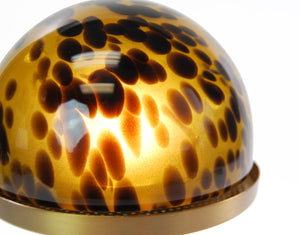 detail of deco tortoise shell battery operated lamp