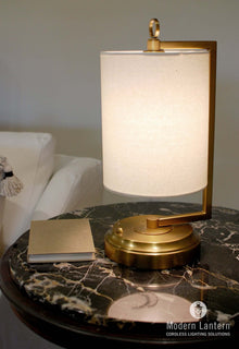 Jynn Brass cordless rechargeable wireless lamp