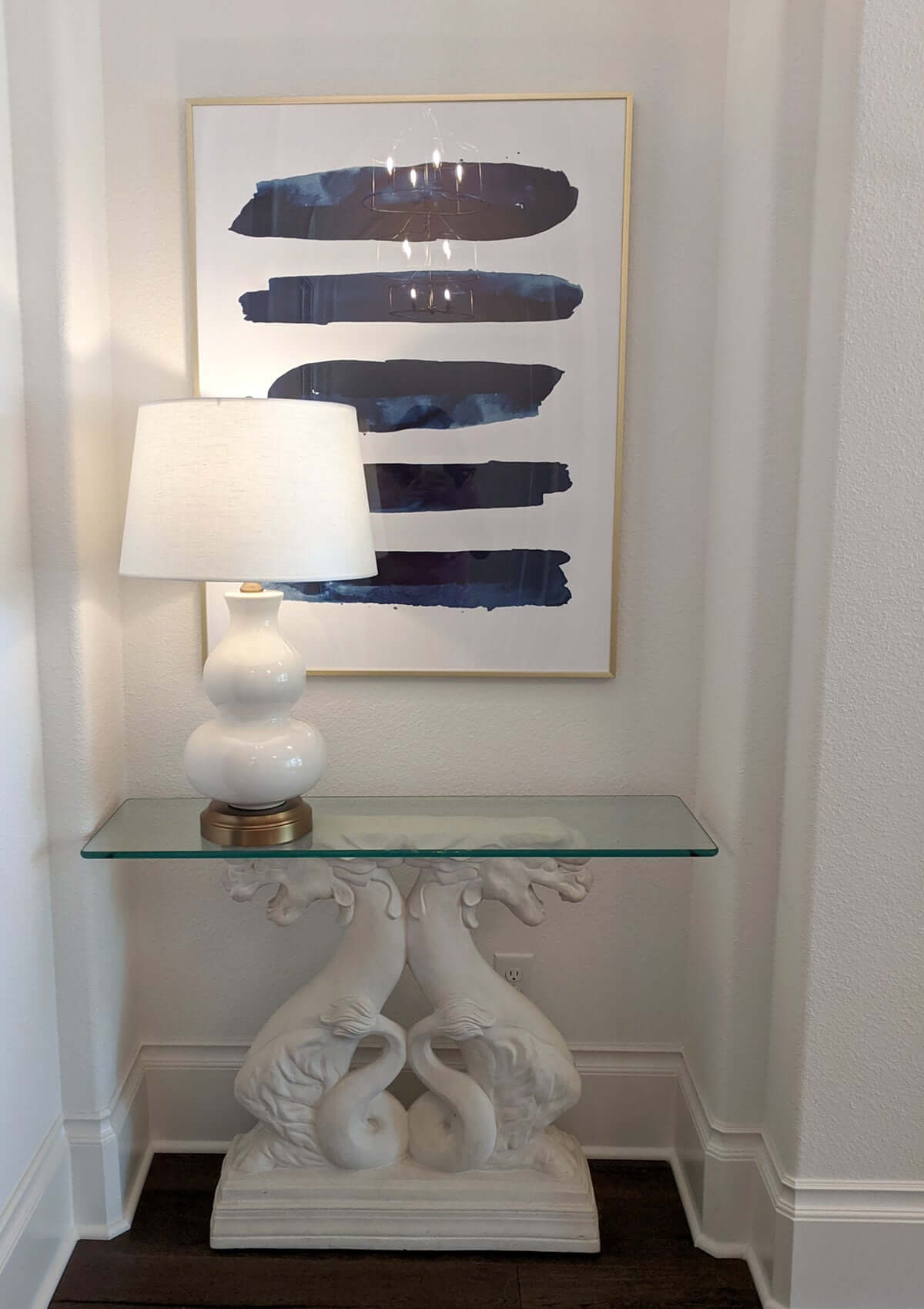 cordless marilyn ceramic lamp on brass