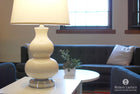 marilyn ivory nickel rechargeable batttery table lamp