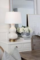 marilyn designer cordless table lamp brass