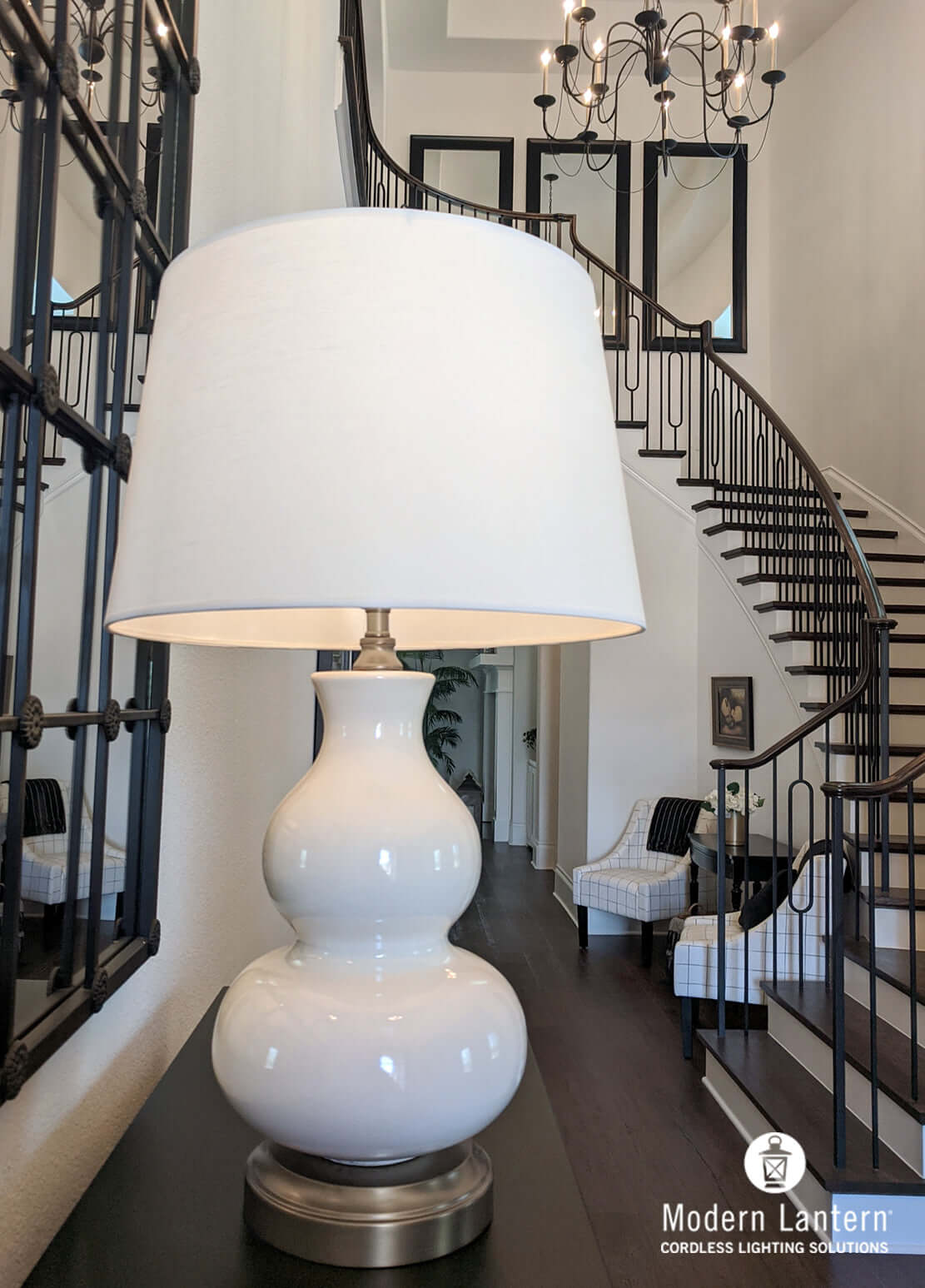 cordless marilyn ivory ceramic nickel lamp