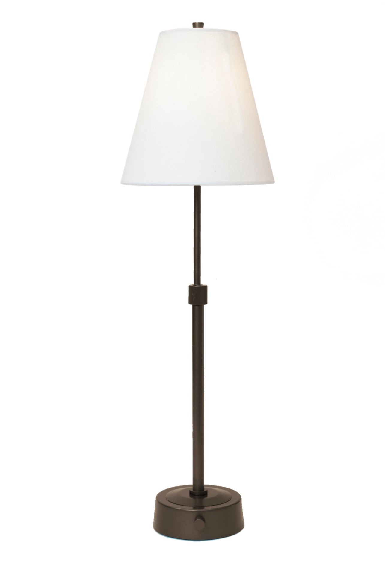 mini telescopic battery operated cordless lamp in bronze