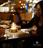 mini brass battery lamp restuarant lighting