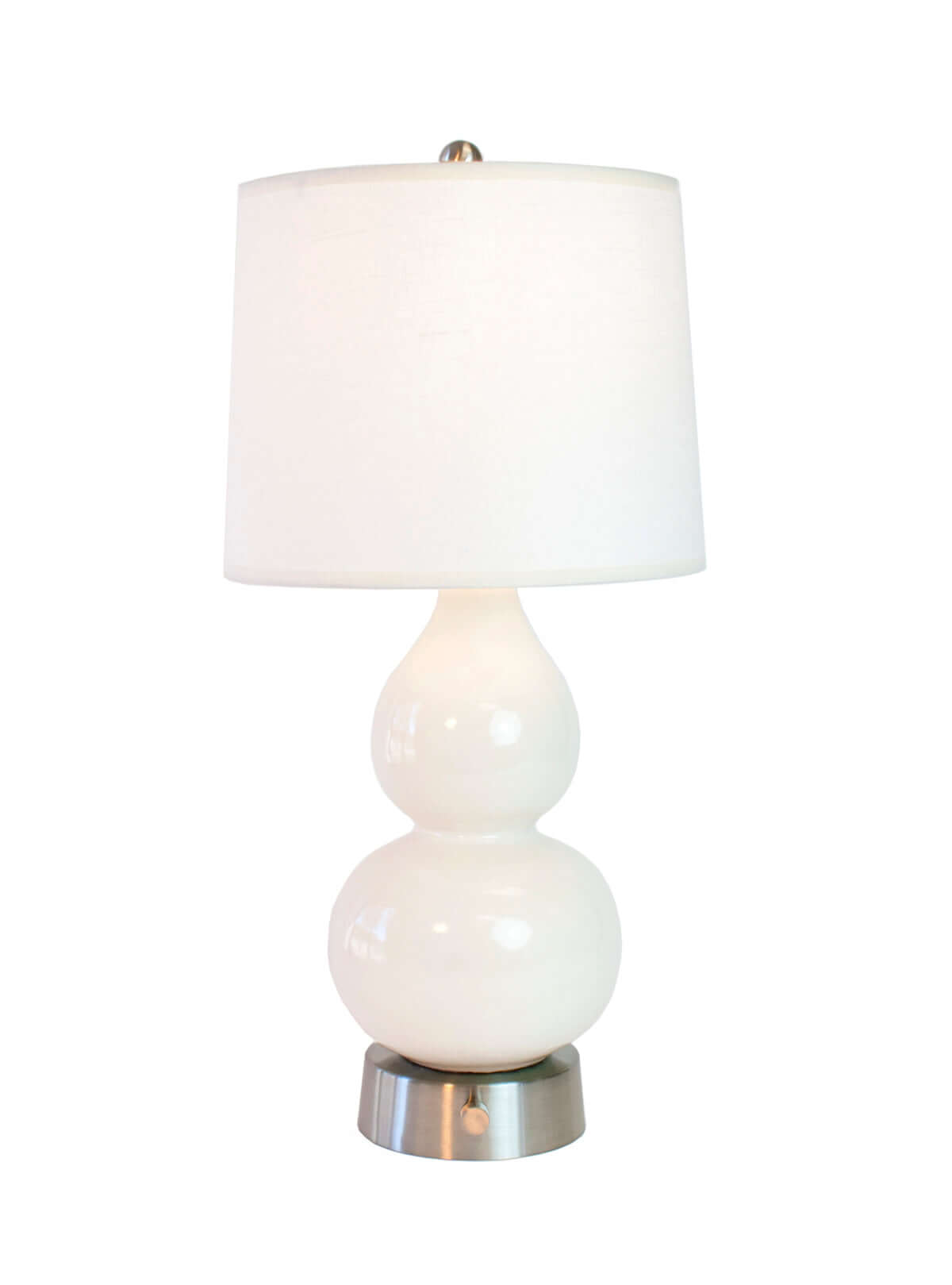 norma jean ivory ceramic nickel cordless mini lamp