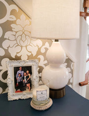 norma jean ivory on black cordless rechargeable table lamp