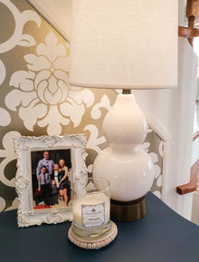 norma jean ivory on black cordless rechargeable table lamp