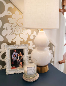 norma jean ivory brass cordless lamp by modern lantern